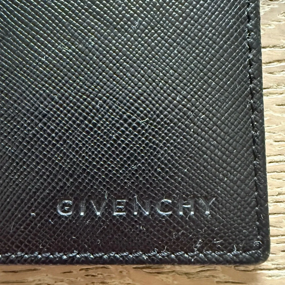 Givenchy Black passport holder Sleek Design